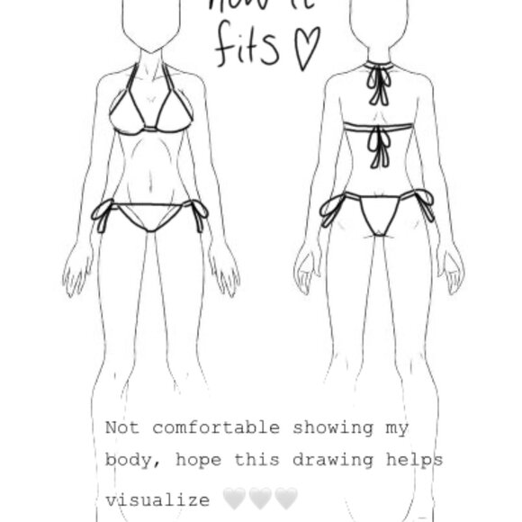 blue ombre crochet bikini set - Picture 2 of 3